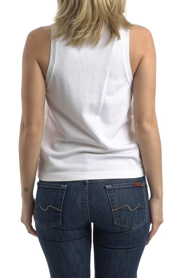 Blusa Parker blanco, vista posterior – ClosetRehab