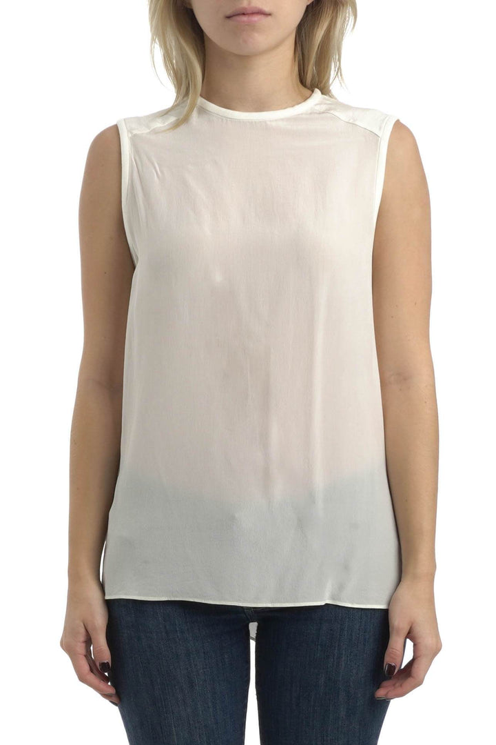 Blusa Alice + Olivia beige, vista frontal – ClosetRehab