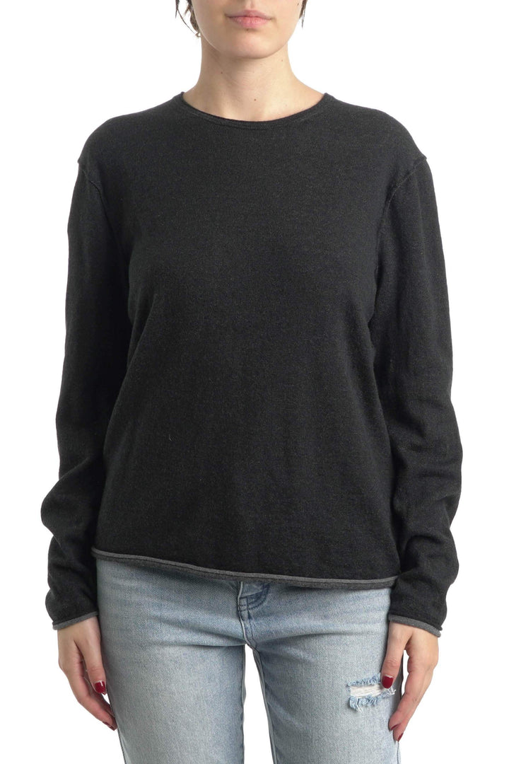 Blusa Rag & Bone negro, vista frontal – ClosetRehab