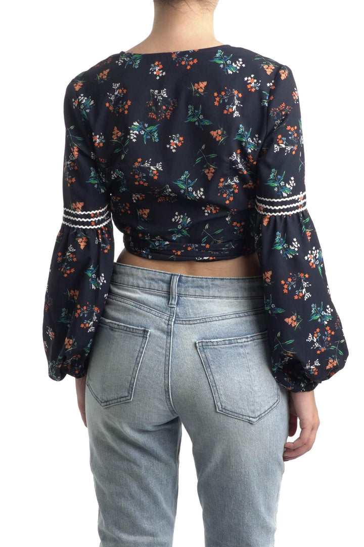 Blusa The Fifth Label azul, vista posterior – ClosetRehab