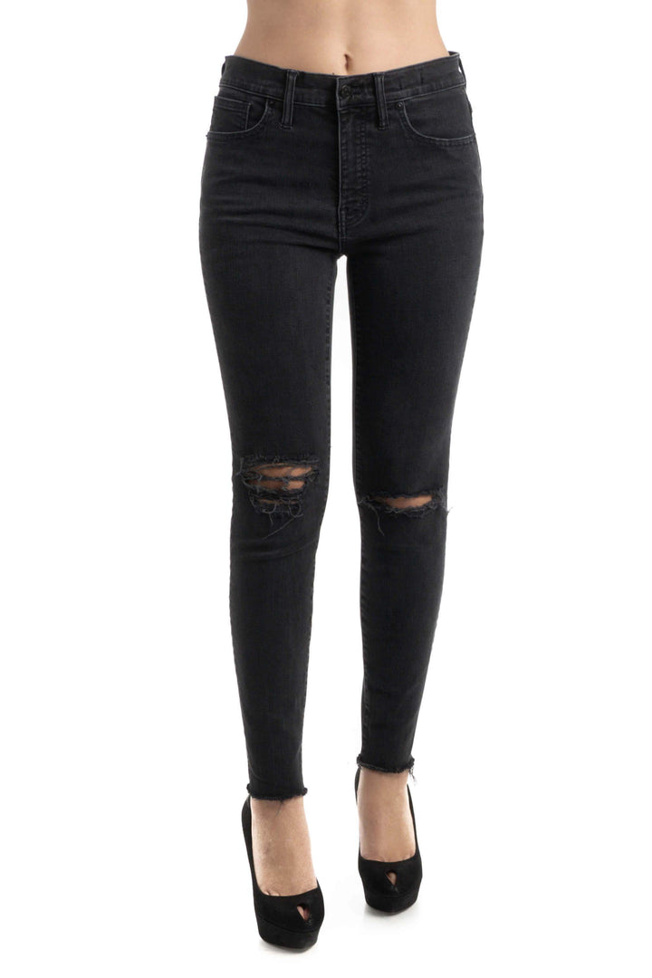 Jeans Madewell negro, vista frontal – ClosetRehab
