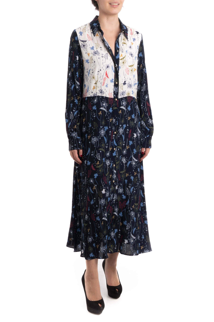 Vestido Pennyblack azul, vista frontal – ClosetRehab