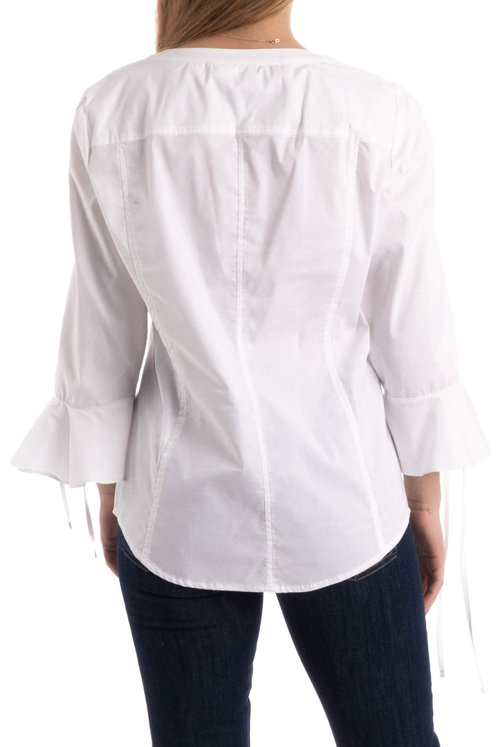 Blusa 7th Avenue New York Company blanco, vista posterior – ClosetRehab