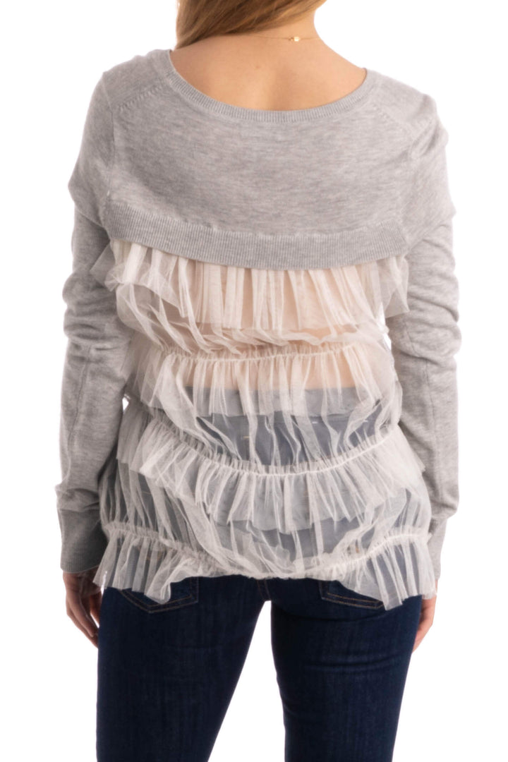 Blusa Chelsea28 gris, vista posterior – ClosetRehab