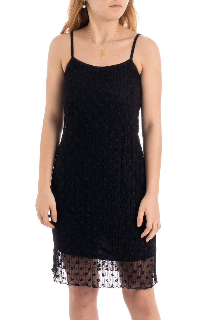 Vestido Chelsey negro, vista frontal – ClosetRehab