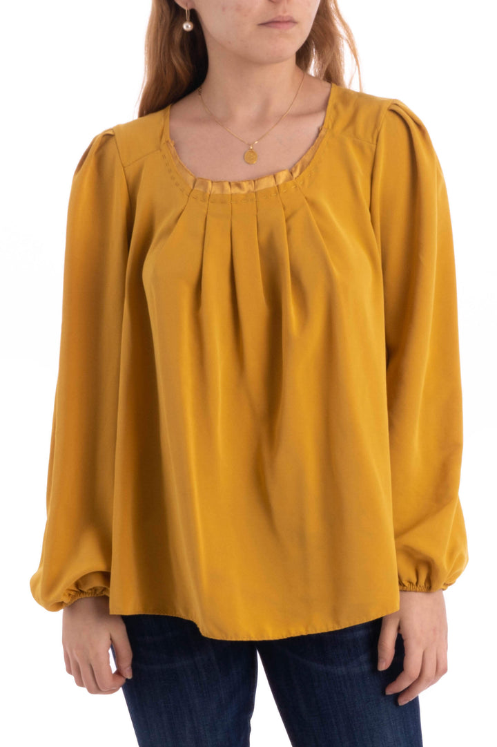 Blusa Simply Vera by Vera Wang amarillo, vista frontal – ClosetRehab