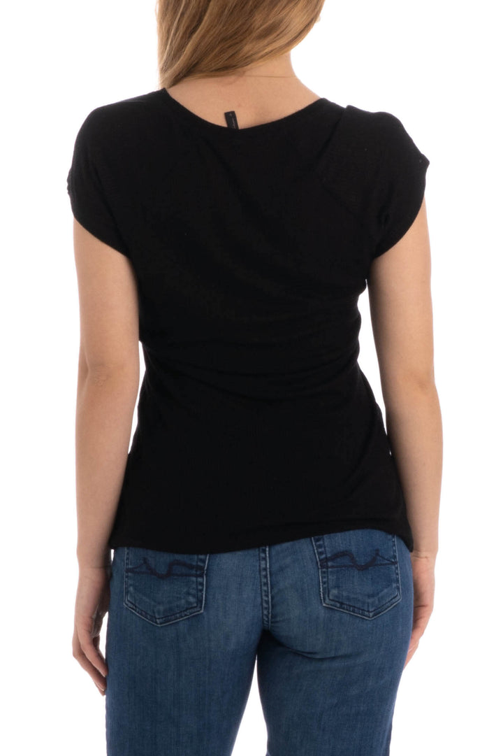 Blusa BCBG Maxazria negro, vista posterior – ClosetRehab