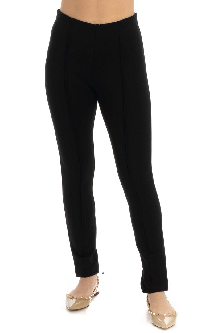 Leggings BCBG Maxazria NWT negro, vista frontal – ClosetRehab