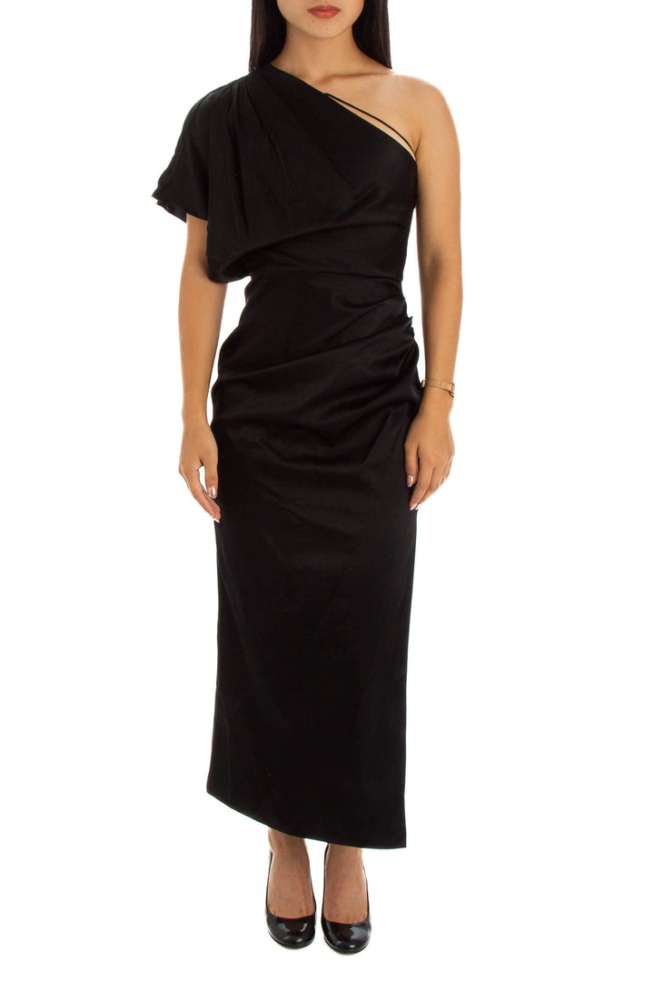 Vestido Manning Cartell negro, vista frontal – ClosetRehab