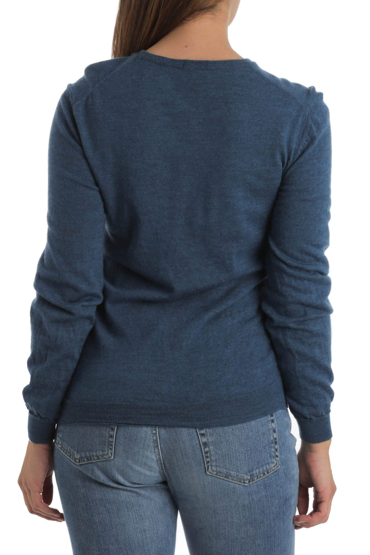 Blusa Hugo Boss azul, vista posterior – ClosetRehab