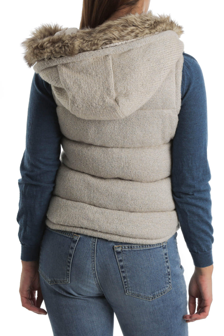 Chaleco Zara beige, vista posterior – ClosetRehab
