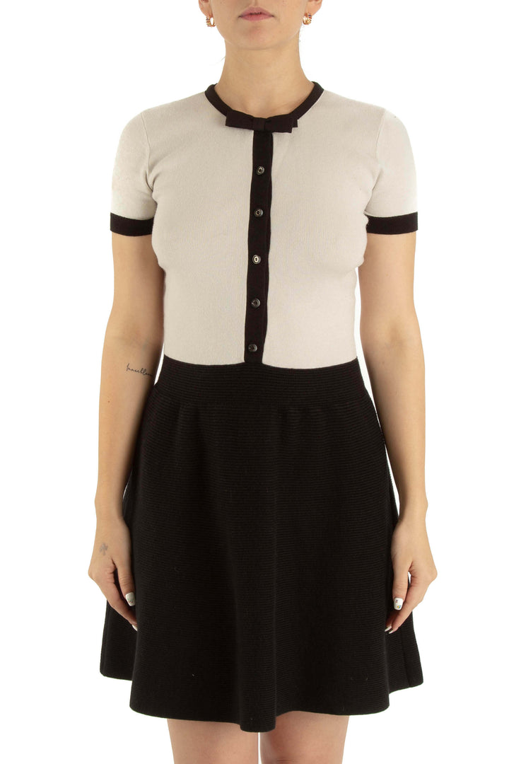 Vestido Kate Spade negro, vista frontal – ClosetRehab
