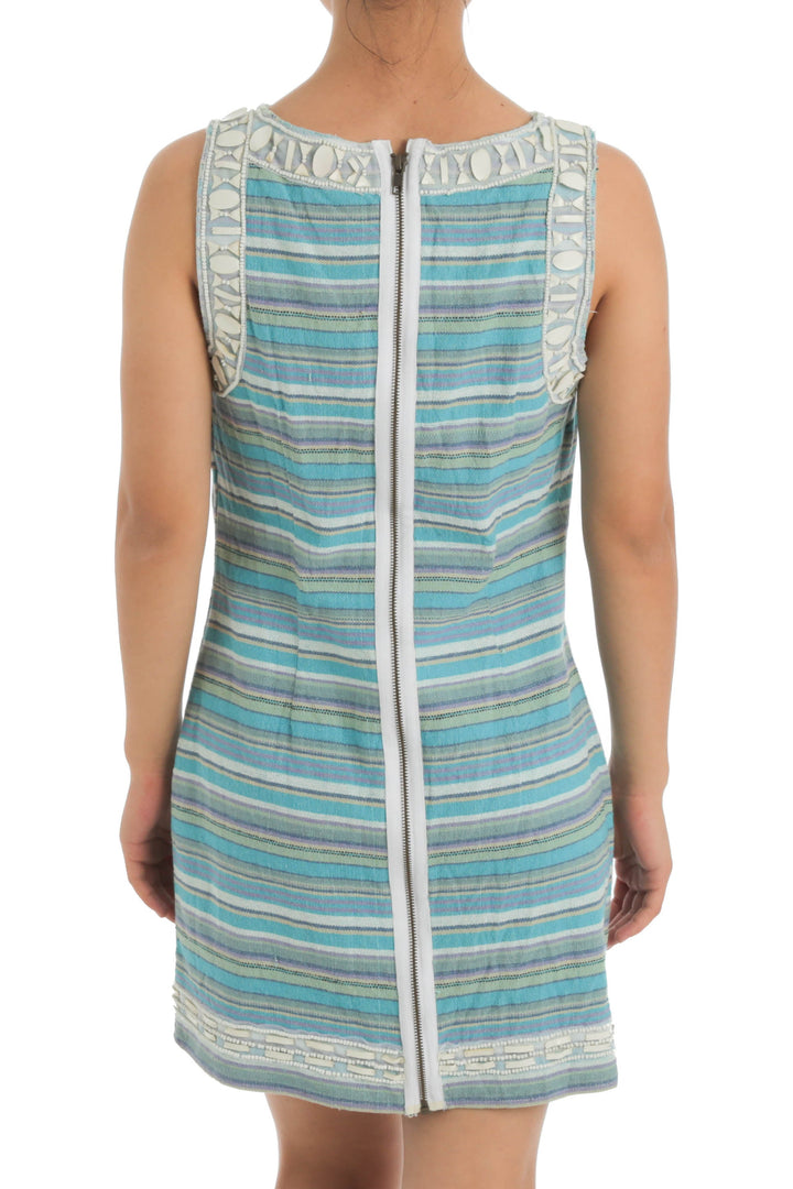 Vestido Free People azul, vista posterior – ClosetRehab