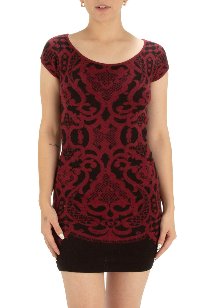Vestido Max Studio rojo, vista frontal – ClosetRehab