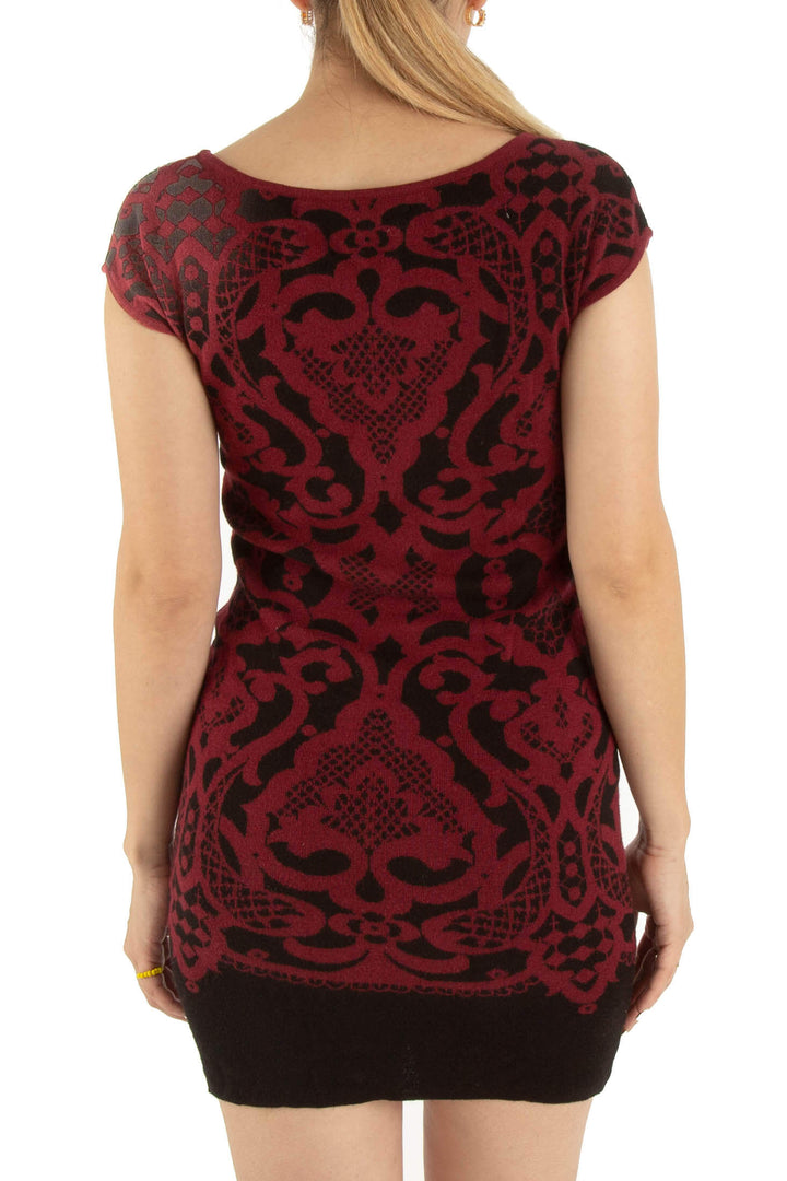 Vestido Max Studio rojo, vista posterior – ClosetRehab