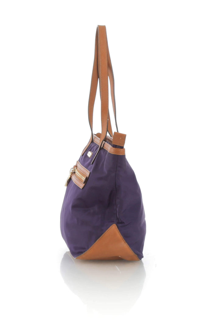 Bolsa Michael Kors morado, vista lateral – ClosetRehab