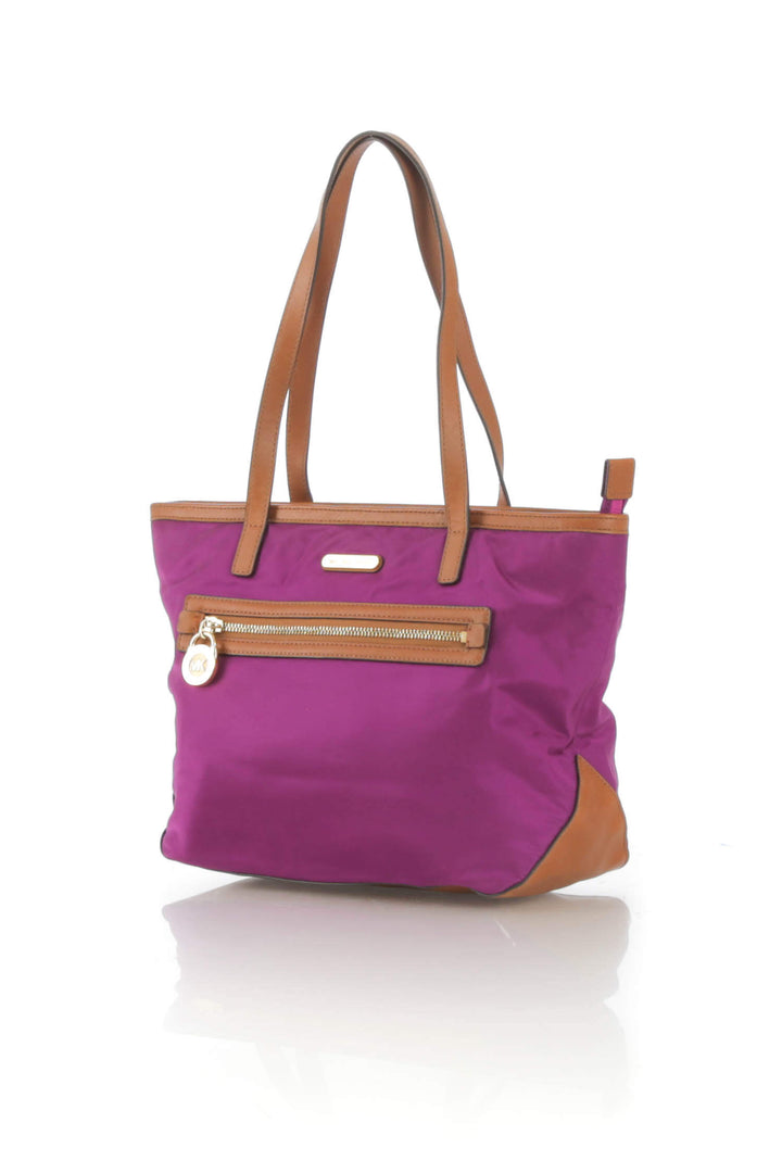 Bolsa Michael Kors morado, vista posterior – ClosetRehab