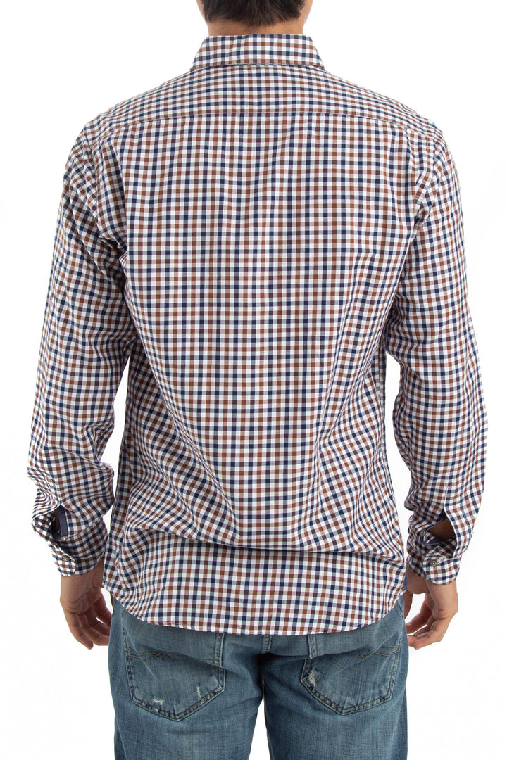 Camisa Massimo Dutti azul, vista posterior – ClosetRehab