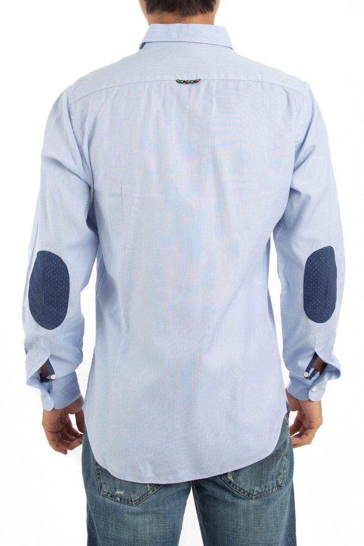 Camisa Massimo Dutti azul, vista posterior – ClosetRehab