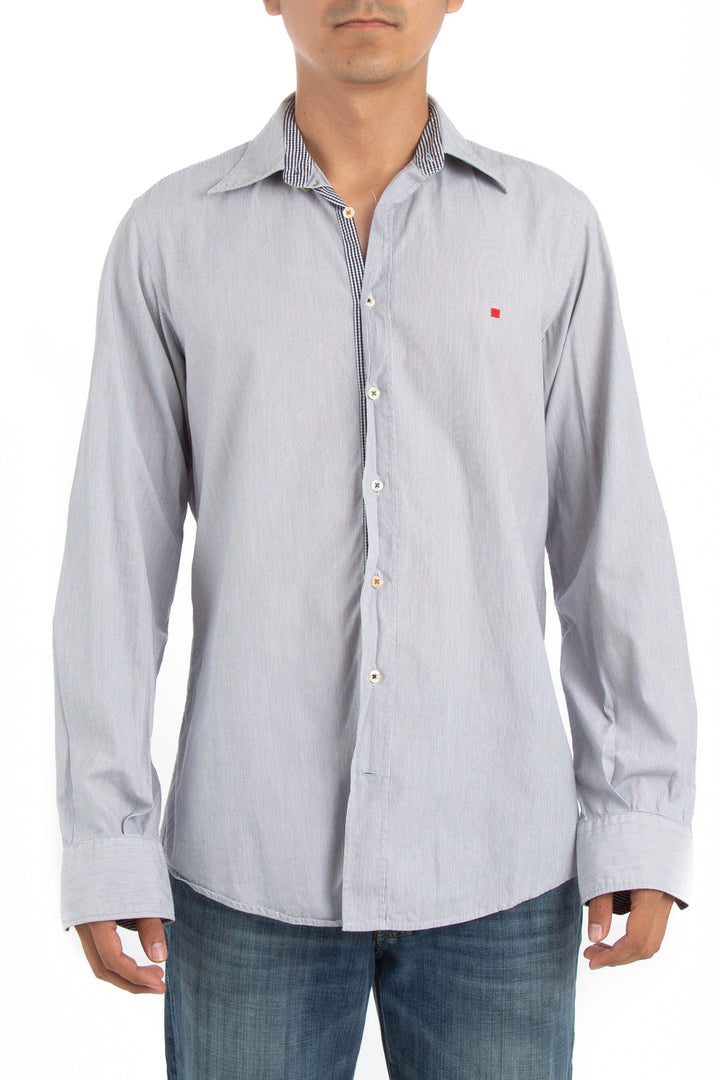 Camisa Purificación García gris, vista frontal – ClosetRehab