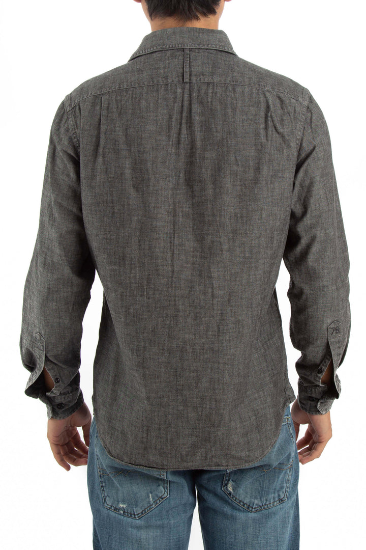 Camisa Banana Republic gris, vista posterior – ClosetRehab