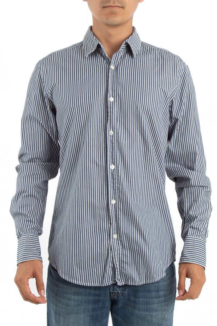 Camisa Hugo Boss azul, vista frontal – ClosetRehab