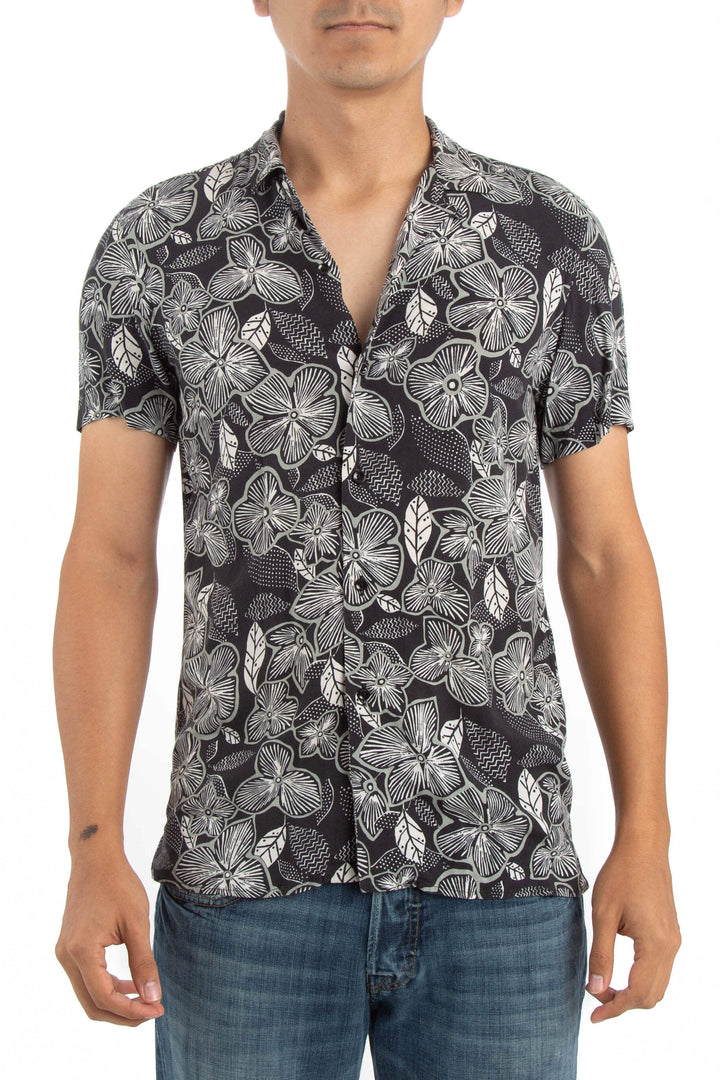 Camisa Zara negro, vista frontal – ClosetRehab