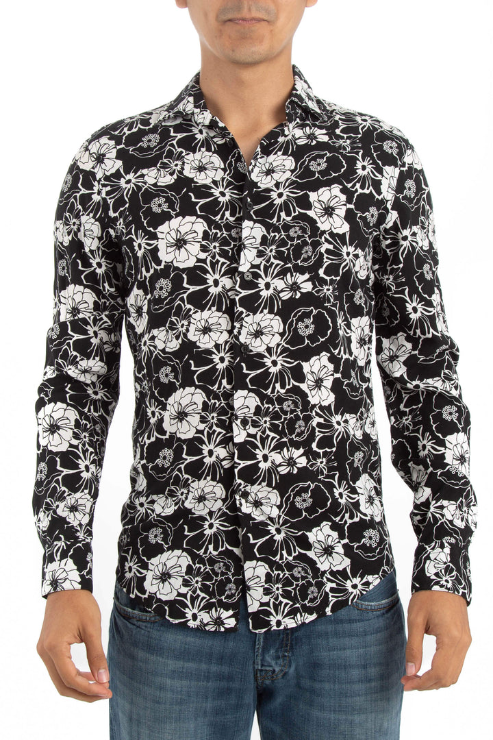 Camisa Zara negro, vista frontal – ClosetRehab