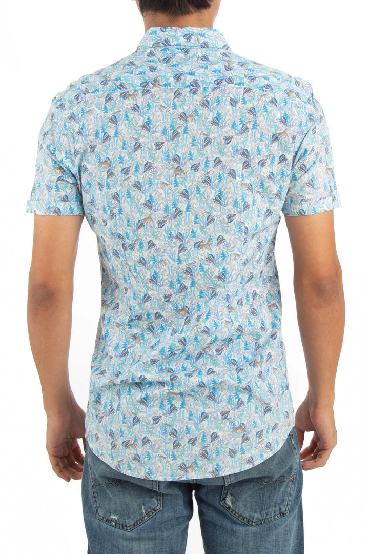 Camisa Zara azul, vista posterior – ClosetRehab