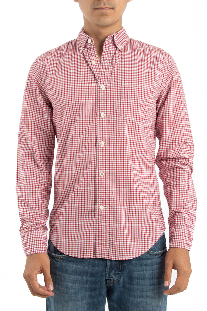 Camisa Banana Republic rojo, vista frontal – ClosetRehab
