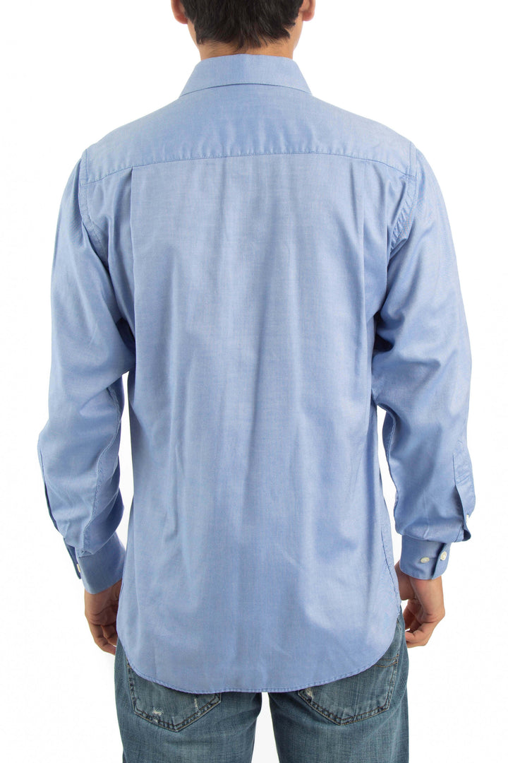 Camisa Christian Dior azul, vista posterior – ClosetRehab