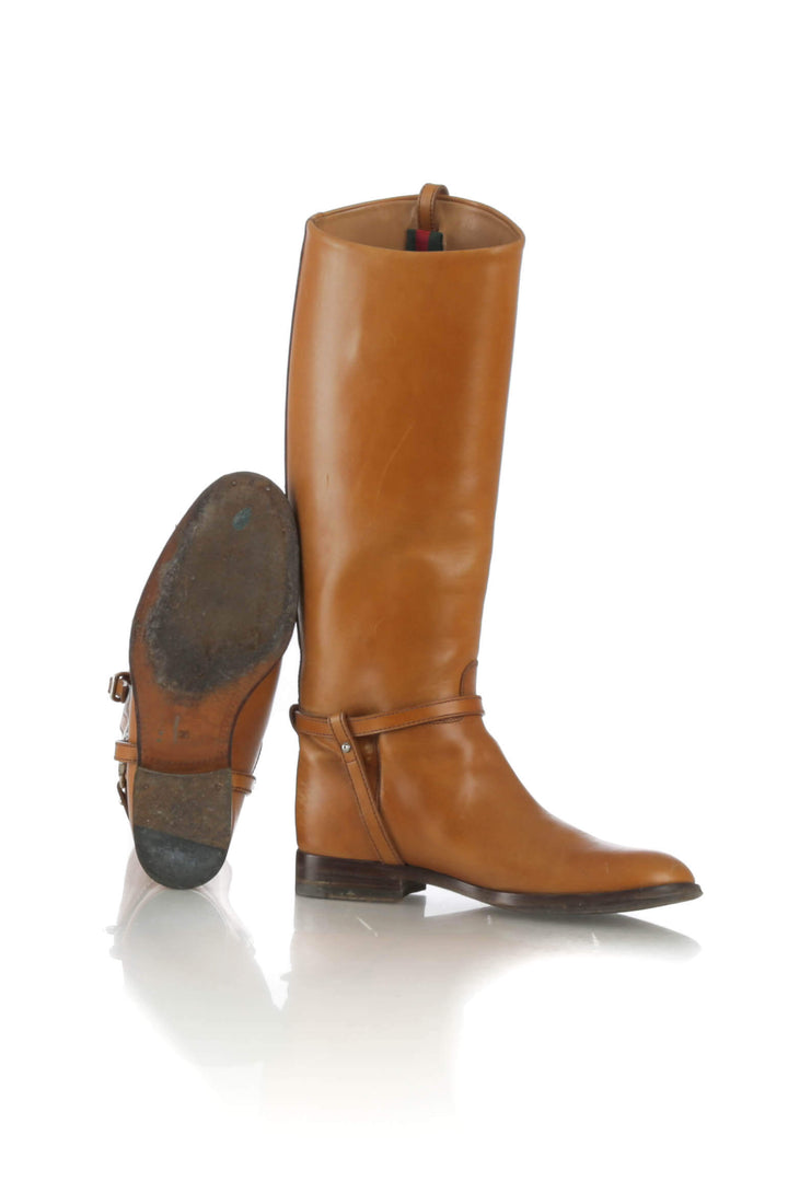 Zapato Gucci café, detalle 6 – ClosetRehab