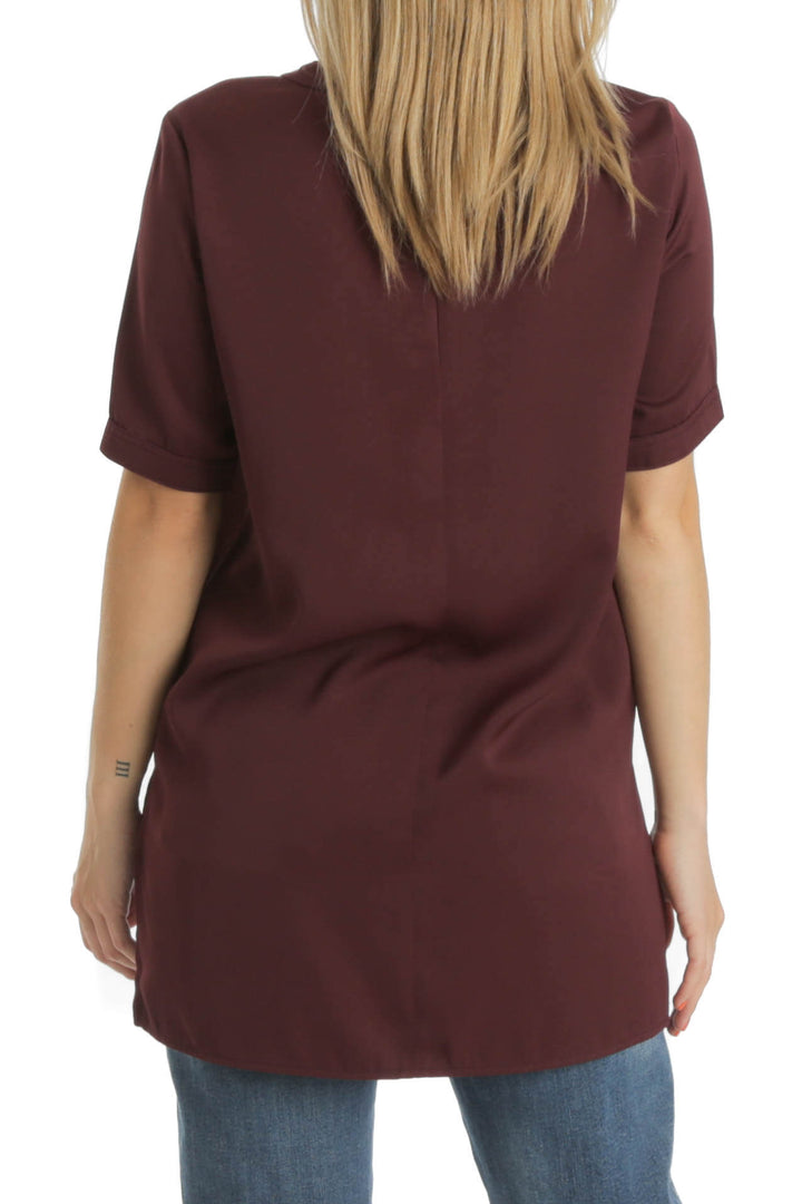 Blusa Kenneth Cole rojo, vista posterior – ClosetRehab