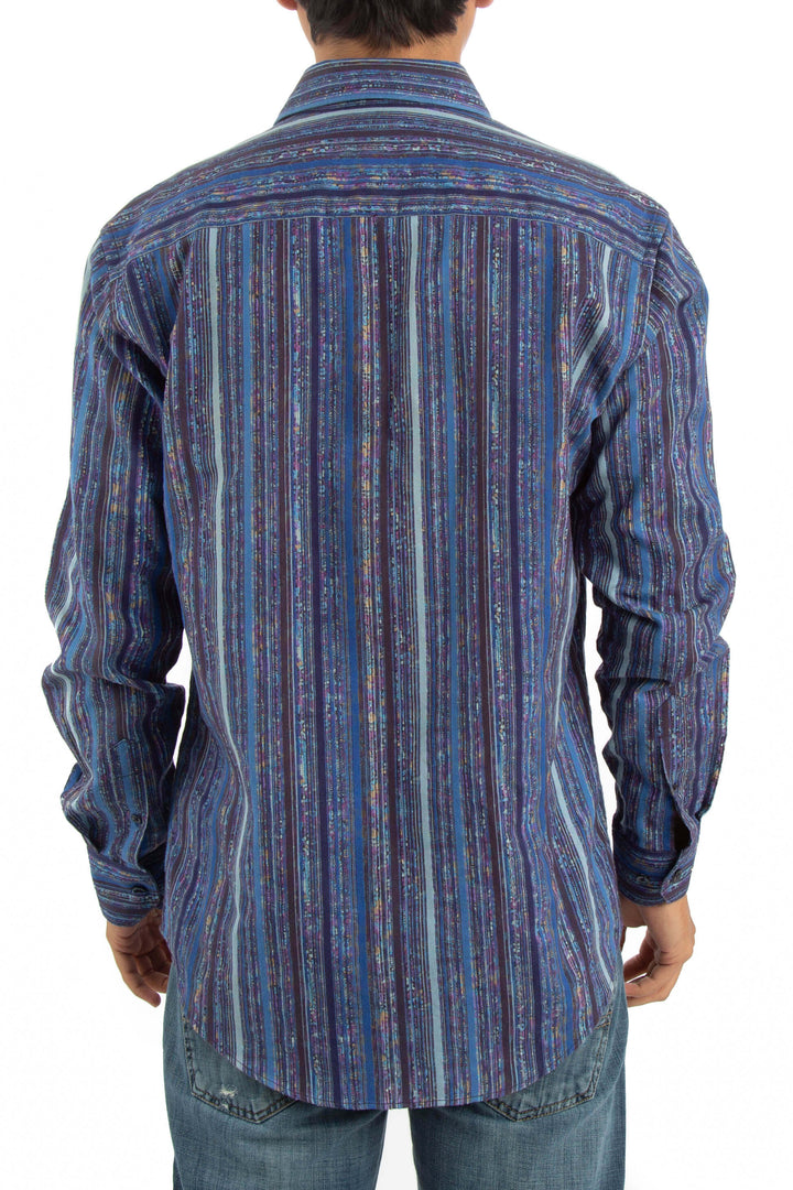 Camisa Bugatchi azul, vista posterior – ClosetRehab