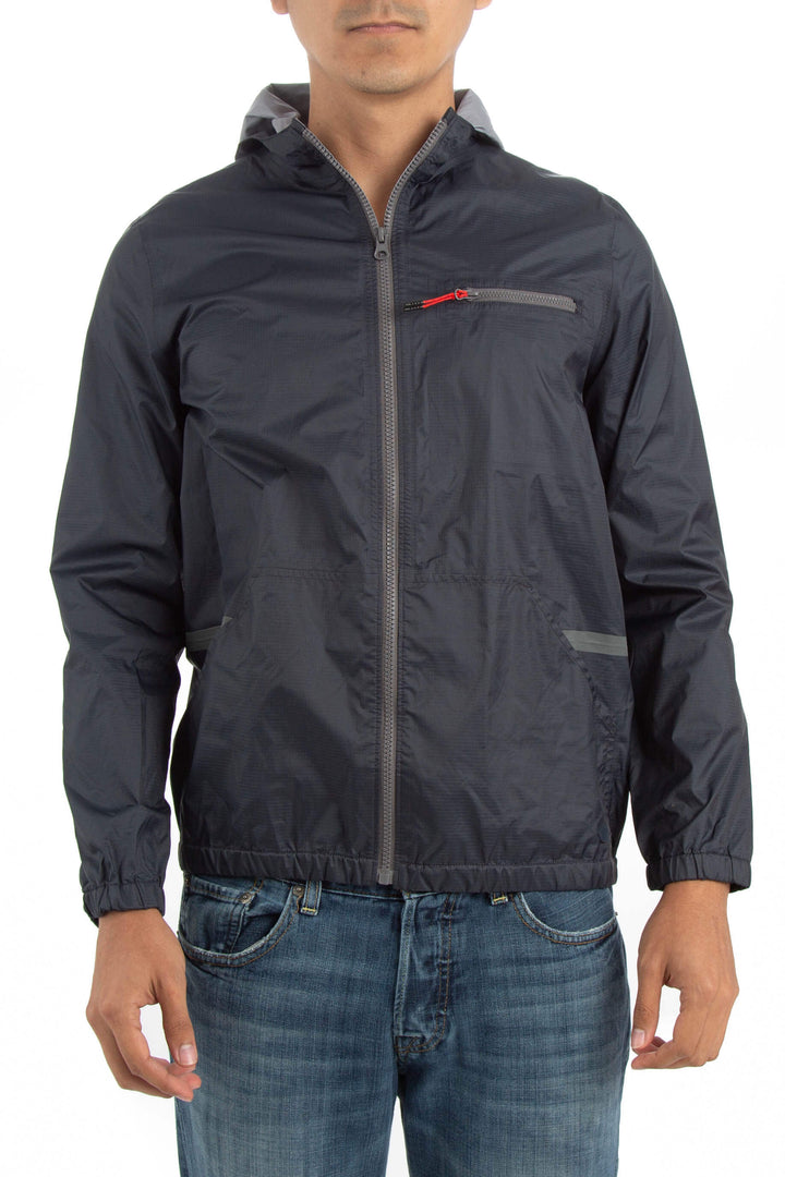 Chamarra Massimo Dutti gris, vista frontal – ClosetRehab