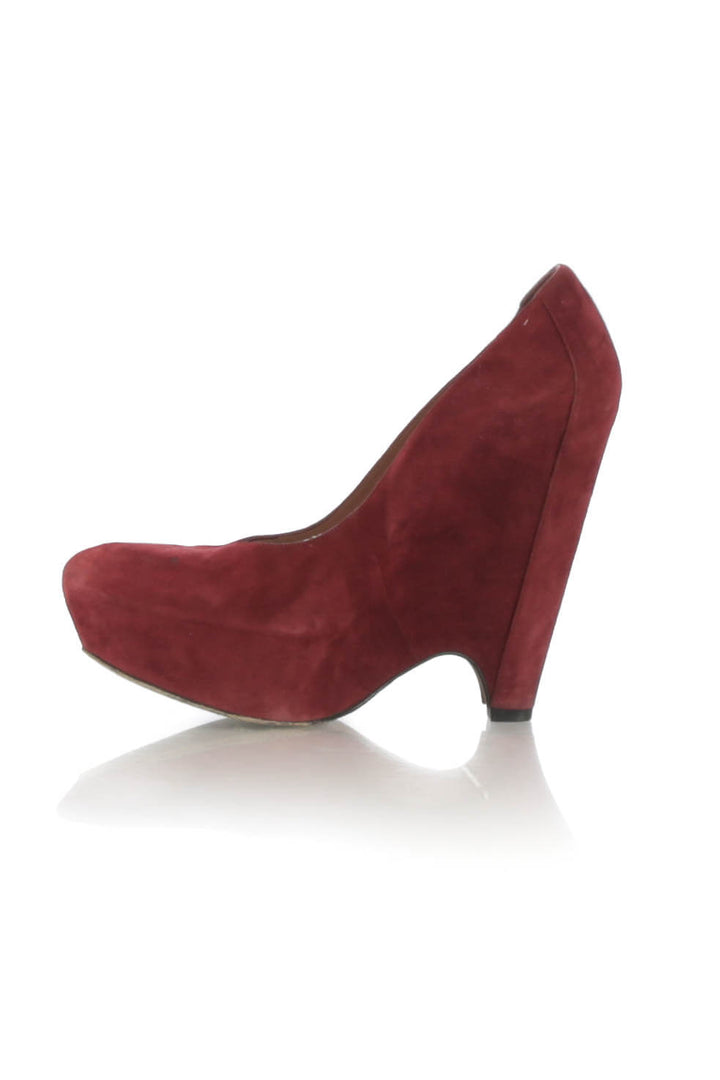 Zapato Pura Lopez rojo, vista lateral – ClosetRehab