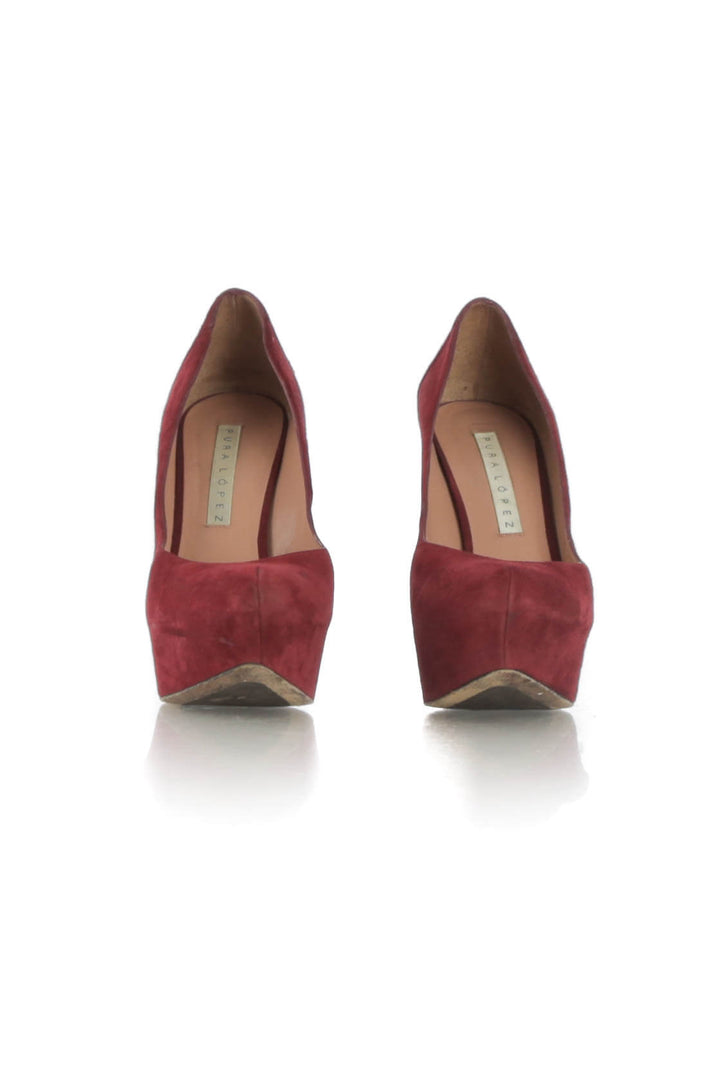 Zapato Pura Lopez rojo, detalle 5 – ClosetRehab