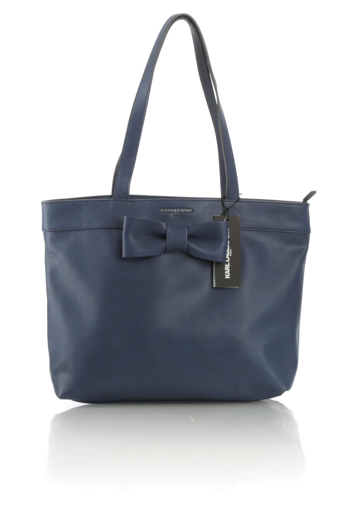 Bolsa Karl Lagerfeld azul, vista frontal – ClosetRehab