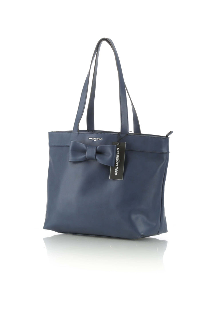 Bolsa Karl Lagerfeld azul, vista posterior – ClosetRehab