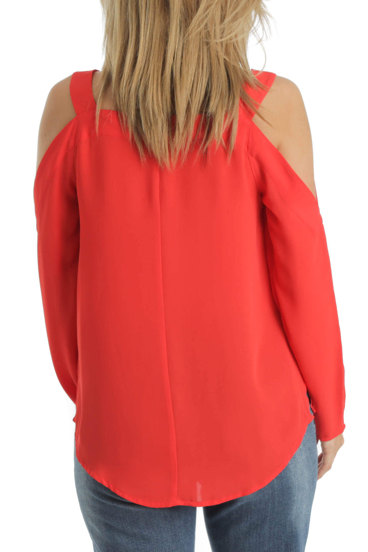 Blusa 1.State naranja, vista posterior – ClosetRehab