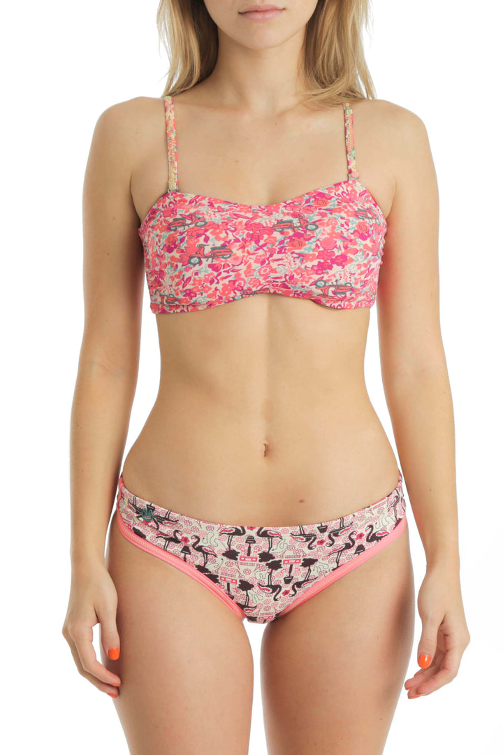 Traje de baño rosa, vista frontal – ClosetRehab