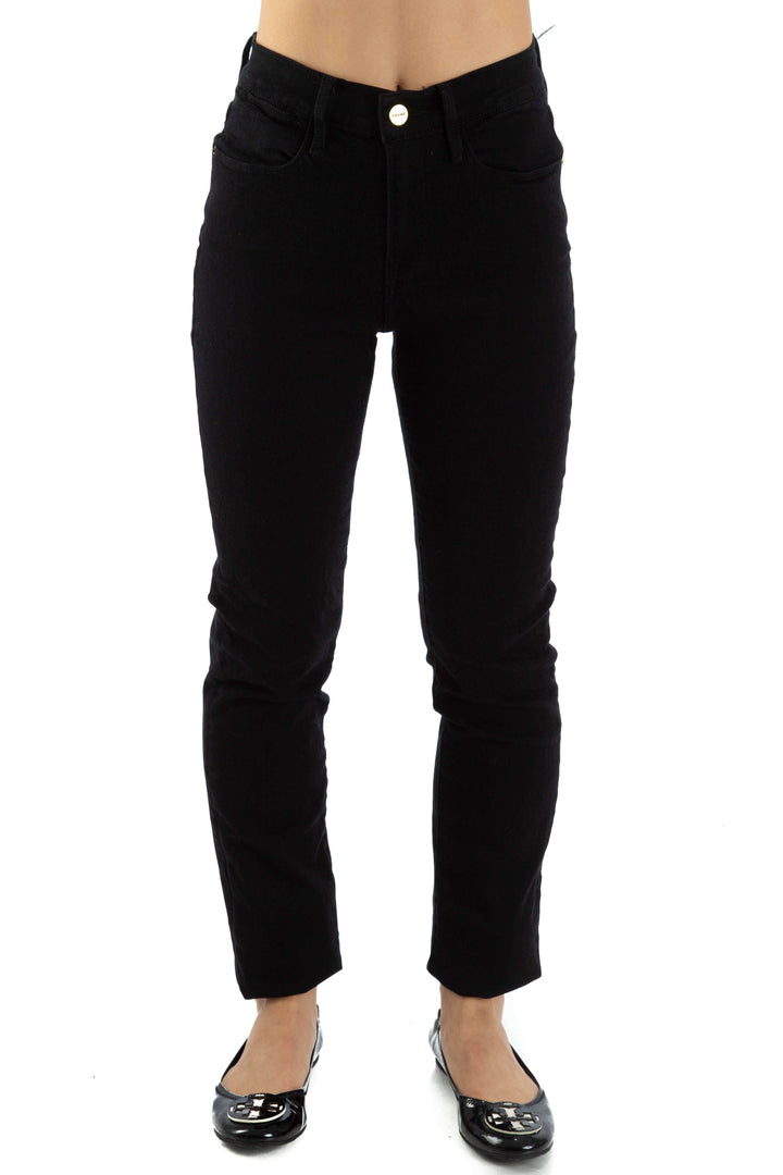 Jeans FRAME negro, vista frontal – ClosetRehab