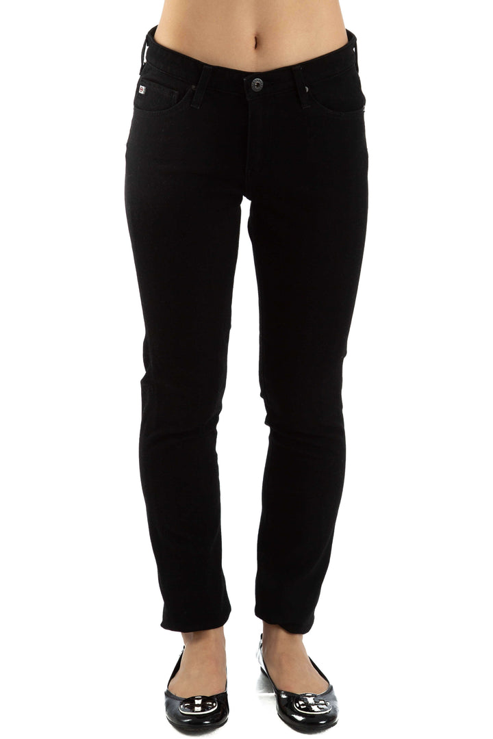 Jeans Adriano Goldschmied negro, vista frontal – ClosetRehab