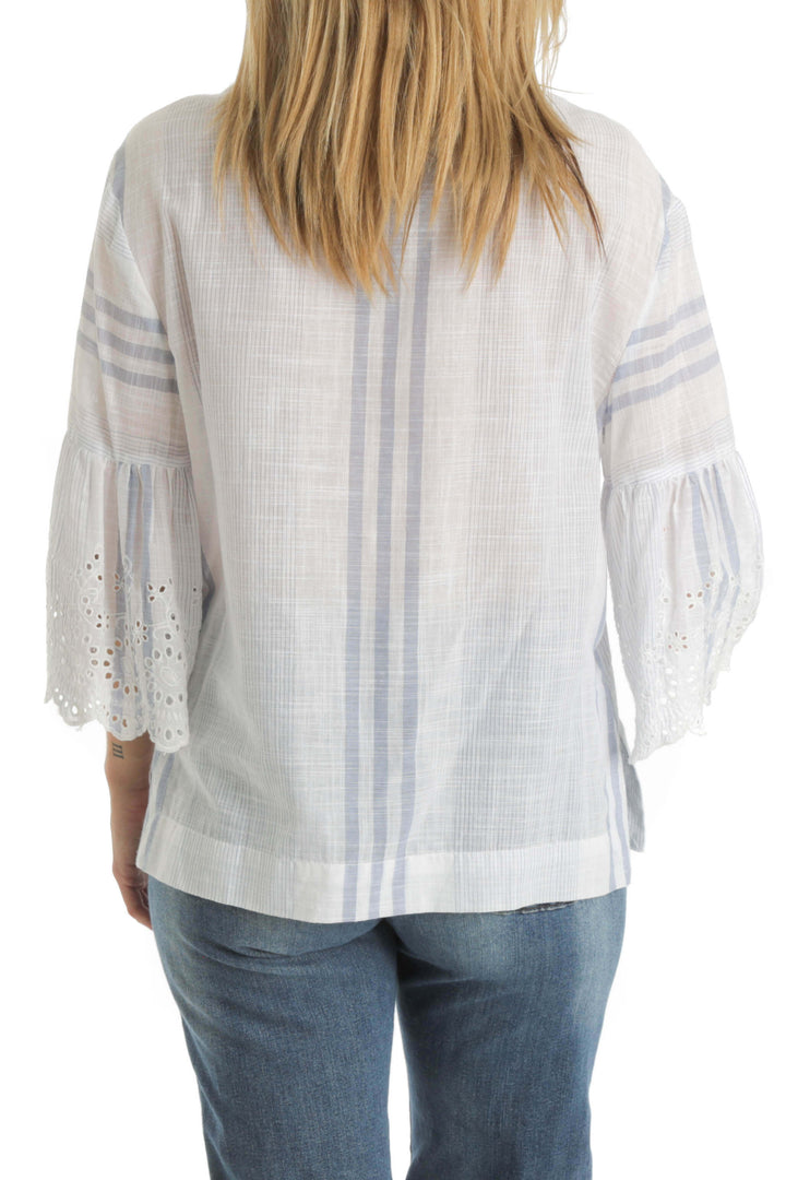 Blusa Mango blanco, vista posterior – ClosetRehab