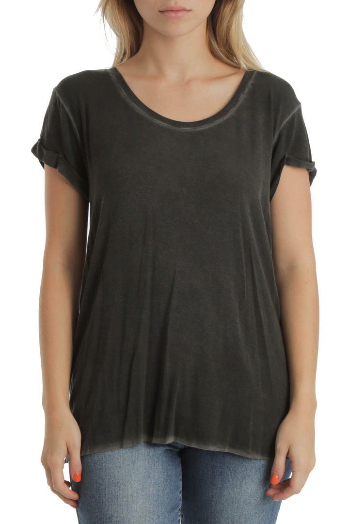 Blusa Paige gris, vista frontal – ClosetRehab
