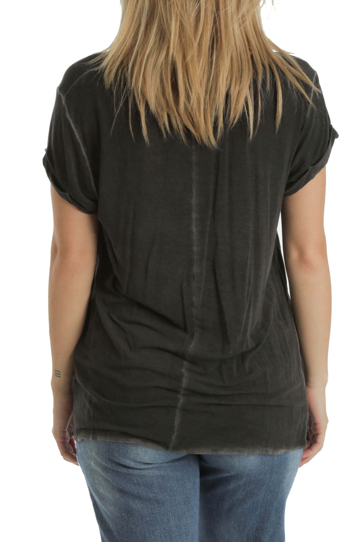 Blusa Paige gris, vista posterior – ClosetRehab