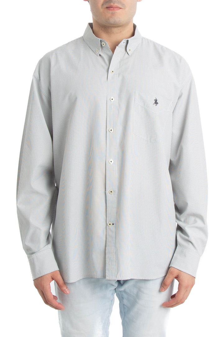 Camisa Polo Ralph Lauren gris, vista frontal – ClosetRehab