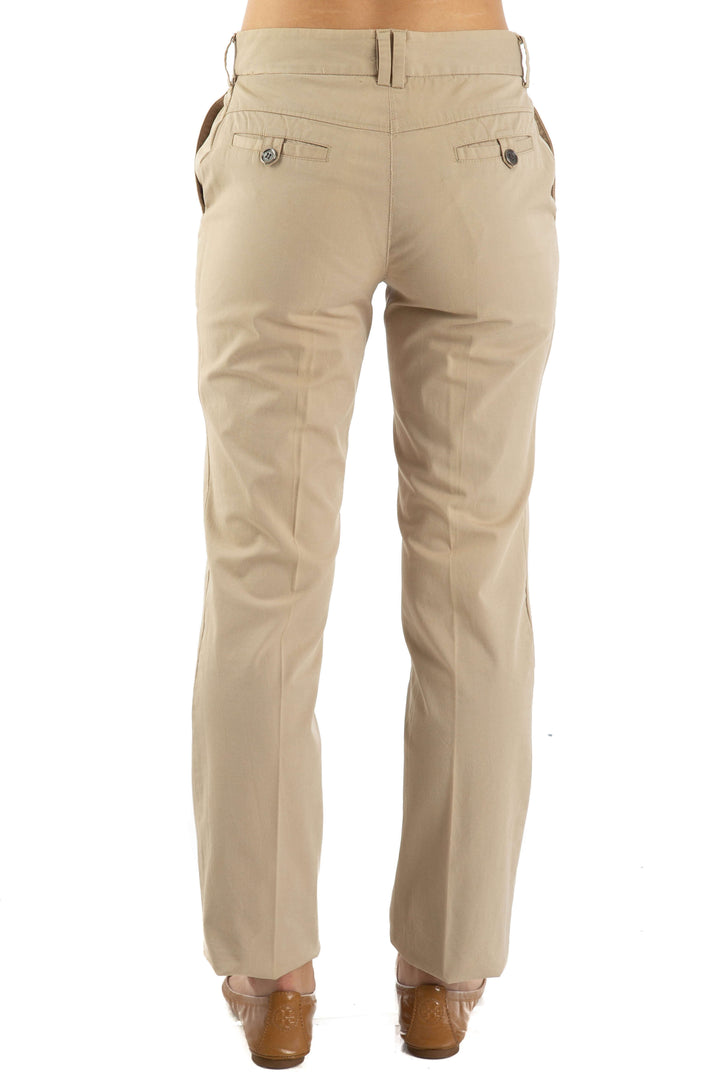 Pantalón Burberry café, vista posterior – ClosetRehab