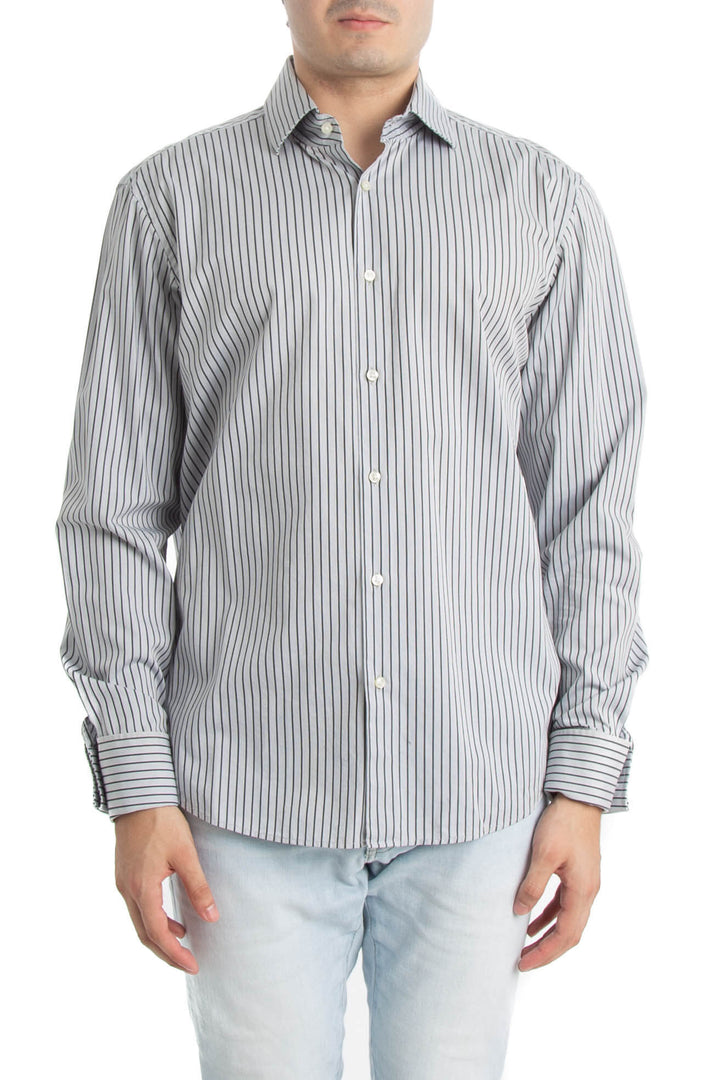 Camisa BOSS Hugo Boss gris, vista frontal – ClosetRehab