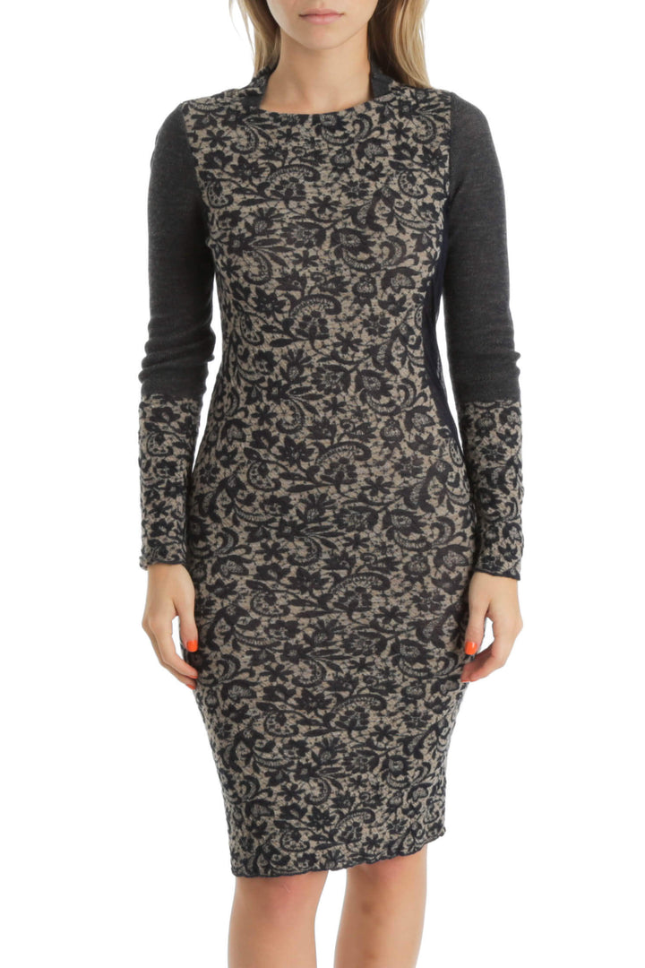 Vestido Ambrosi azul, vista frontal – ClosetRehab